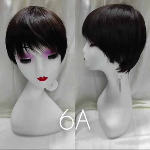 Peluca Pelo Corto Simil Natural Kanekalon Cosplay Oncológica