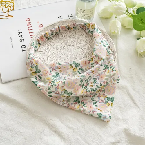 Pañuelos Elásticos Para Cabello Estampados Florales, Diadema