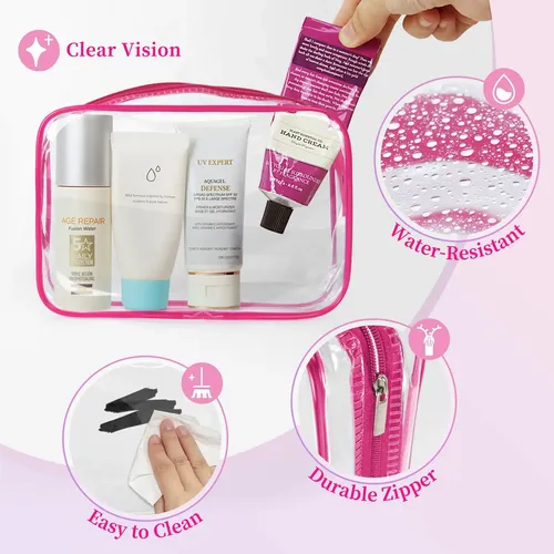 Bolsa De Maquillaje Tisratok Transparente Para Mujer Con Cie