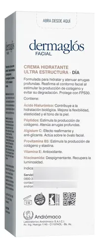 Dermaglós Facial Ultra Estructura Crema Hidratante Fps30 Día
