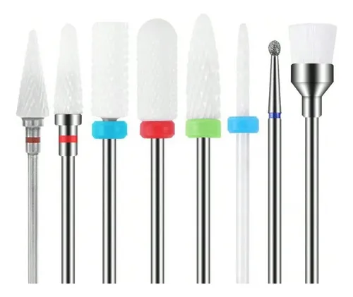 Set 8 Fresas Para Torno De Uñas Manicura 8pcs