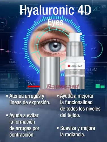 Lidherma Kit Hyaluronic 4d Limpieza Sérum Crema Facial Ojos