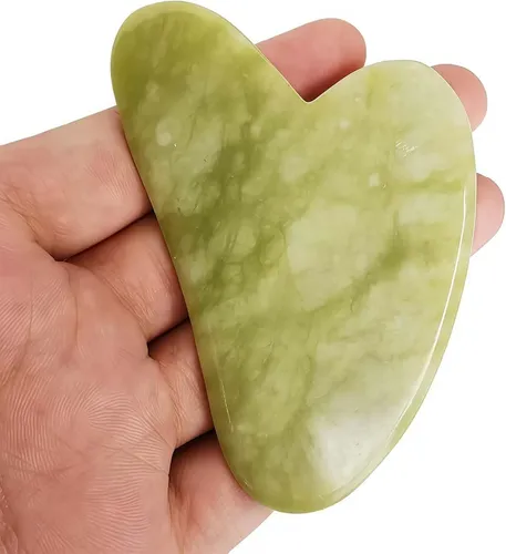 Gua Sha Jade Verde Masaje Facial Y Relajación