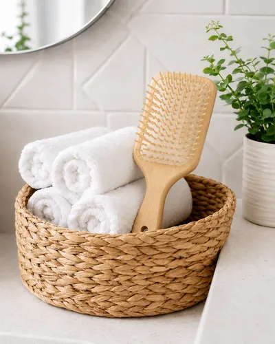 Cepillo Para El Cabello Desenredante Para Cabello Bambu
