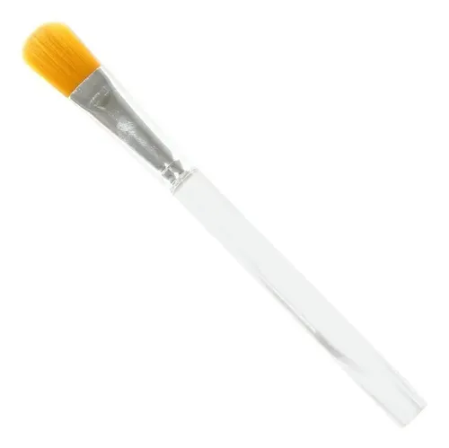 Pincel Para Maquillaje Fluido Mascarillas Pelo Taklon P315 Color Cristal