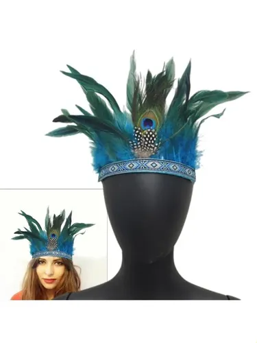 Diadema De Plumas Para El Escenario De Disfraces Indios De M