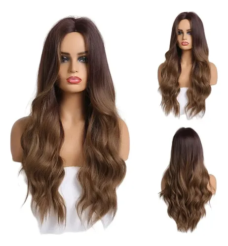 /** Pelucas Mujer Dama Cabello Naturales Larga Onduladas ,