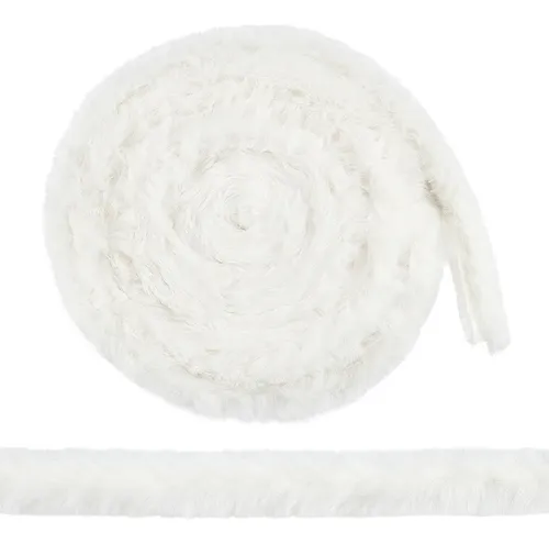 Cintas De Pelo De Imitación De Pelo De Conejo Blancas Para R Blanco