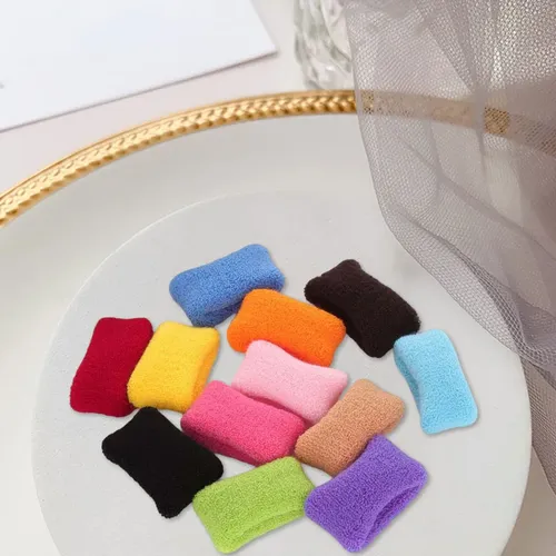 12 Cintas Para El Pelo Scrunchies Korea, Lado Ancho, 1,57 Pu