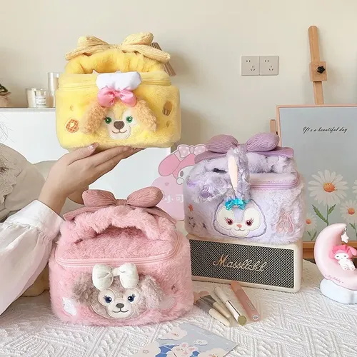 Cosmetiquera Peluche Organizador De Maquillaje Viaje *