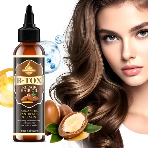 Aceite Reparador De Keratina Con Aceite De Argán