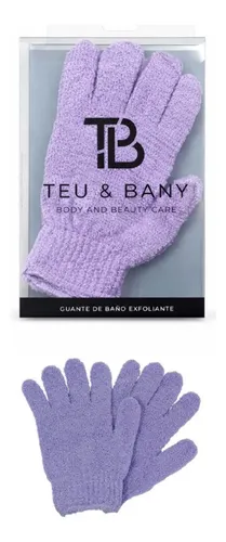 Par Guante Baño Exfoliante Suave Spa Facial Corporal