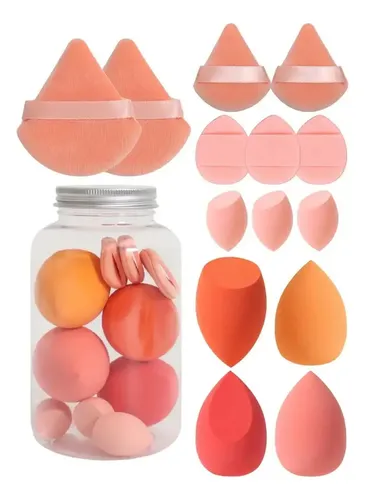 Set De 14 Mini Puff De Dedo Y Botellas De Drift Naranja