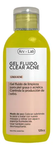 Gel Fluido Limpieza Facial Acne Piel Grasa 125cc Arvensis