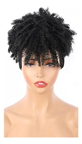 Diadema Wigs Brown Para Peluca Corta Afro Afro Ombre Negra