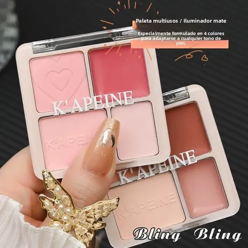 Kapeine 4 Colores Ruboriluminador Matepara Rostro