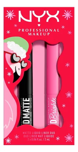Delineador Liquido Nyx Duo Tono Negro/ Rosa