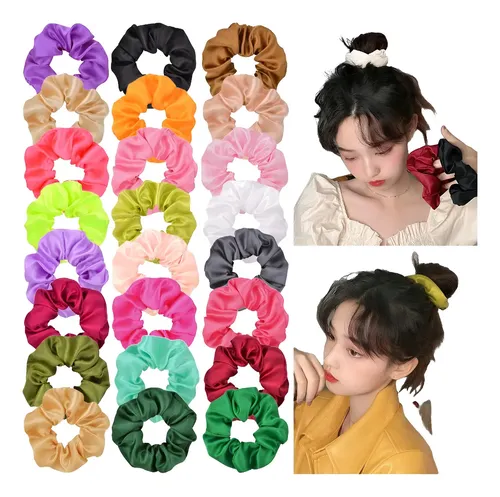 * 40 Colores Ligas Elásticas For Cabello Scrunchies De .