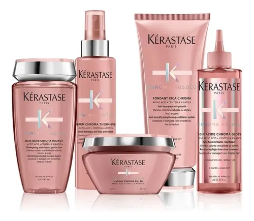 Combo Kerastase Chroma Absolu Cuidado Brillo Rutina Premium