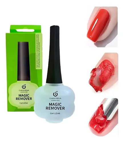 Gel Removedor Mágico Uñas Semipermanente Cherimoya 15ml X6un