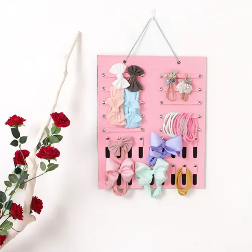 Diadema De Fieltro Para Niñas, Horquillas, Colgador De Pelo