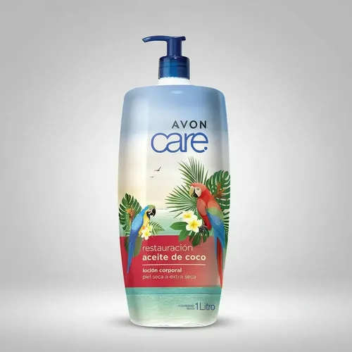 Locion Corporal Avon Care Aceite De Coco Edición Verano 1 Litro