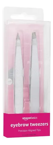 Pinza Cejas Acero Inoxidable 2 Unidades Precisión Fina