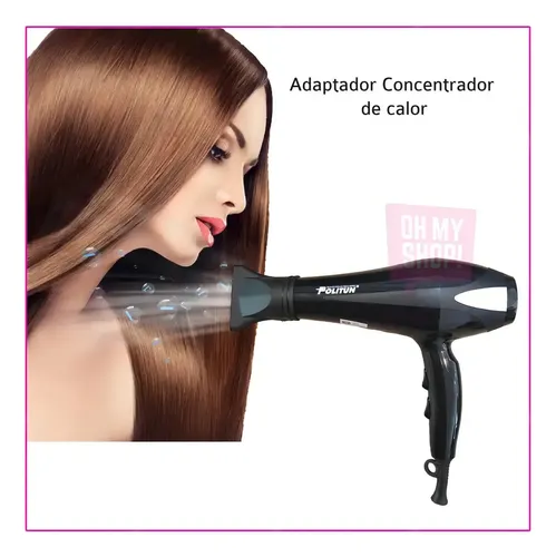 Secador de pelo Politun SP0007 negro