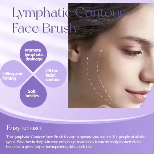 Brocha Facial Para Contorno Linfático Rokaty Para Esculpir (
