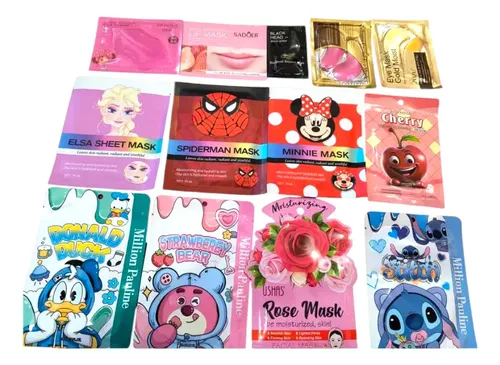 Mascarillas Faciales Hidrantes Modelos X 10 Infantil