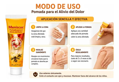 Crema Abeja Articulaciones Menisco Alivia Dolor Hombro Codo