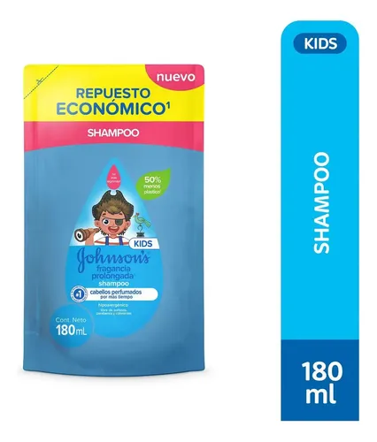 Johnson Baby Refill Shampoo Fragancia Prol X180ml