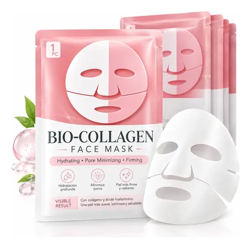 Mascarilla Facial Colageno Hidratante Reafirmante Piel Mixta