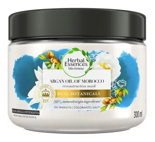 Mascarilla para cabello Herbal Essences Bío:Renew Reconstruction Mask Argan Oil & Aloe 300 ml