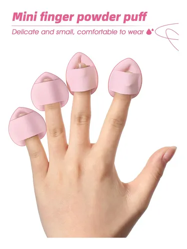 Set 52 Brochas Y Esponjas Maquillaje Profesional Rosa Rosa