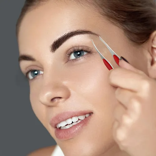 Pinzas Depiladoras Cejas Portátil Compacto Precisión Ojos .