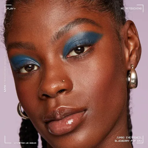 Lápiz Jumbo Nyx Para Ojos, Delineador Y Sombra, Negro Y