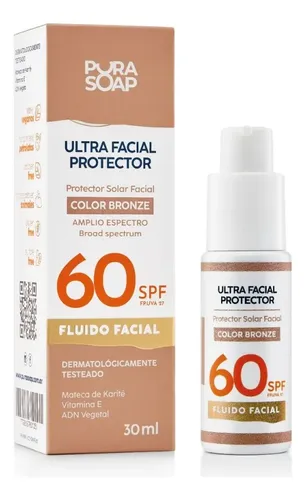 Pura Soap Protector Solar Facial F60 Bronze