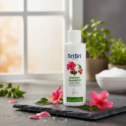 Shampoo Ayurveda Srisri Anti Caspa Vegano Y Celiaco