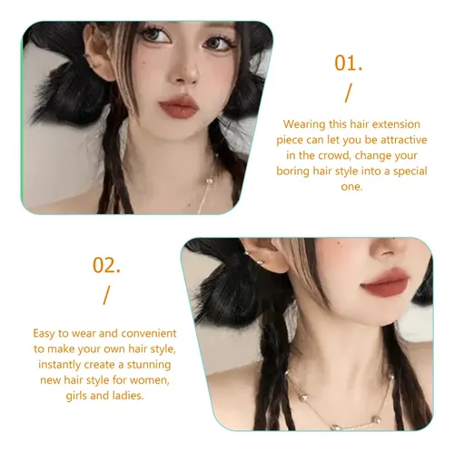 Extensión De Coleta Trenzada Con Lazo Y Trenza De Cabello