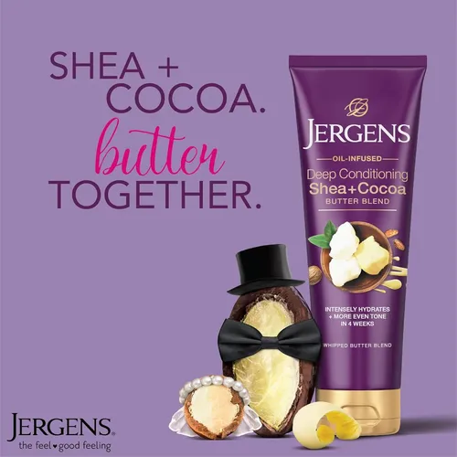 Jergens Loción Corporal Karité + Manteca De Cacao Para Piel