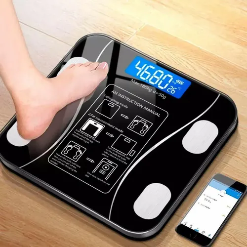 Balanza Digital Pirotech Inteligente con Bluetooth para Baño y App Celular