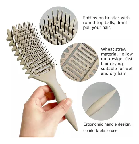 ` Escova For Pentear Cachos, Escova For Pentear O Cabelo// .