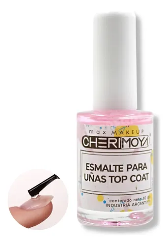 Esmalte Para Uñas Top Coat Cherimoya Tradicional 10ml Uñas
