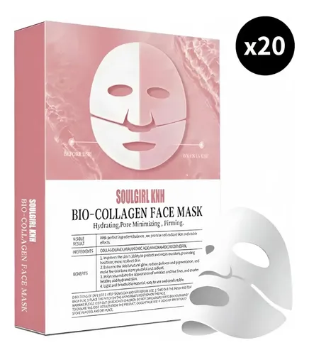 Pack X20 Mascarilla Facial Absorbible Bio Collagen