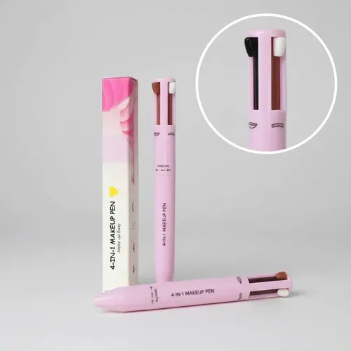 Lapiz Maquillaje 4 En 1 Delineador Ojos Cejas Labios Ilumina