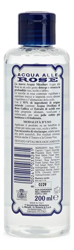 Agua Micelar Acqua Alle Rose, 200 Ml, Desmaquillante