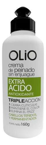 Olio Crema De Peinar Triple Acción S/Enjuague Extra Ácido