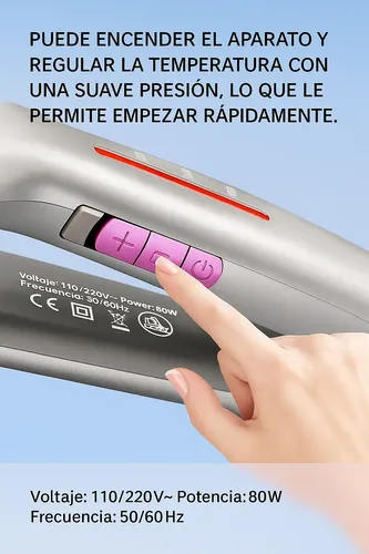 Planchita Pelo Profesional Placa Ceramica Kemei 2052 430°f