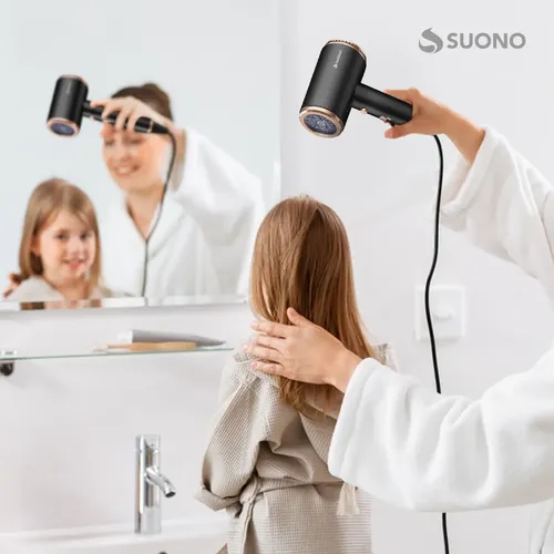 Secador De Pelo Suono Pro Glow Up Con Función Frío Color Negro